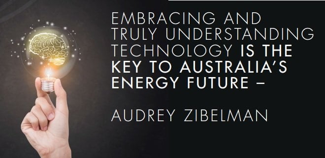 AEMO CEO Audrey Zibelman's quote on Australia's Energy Future 