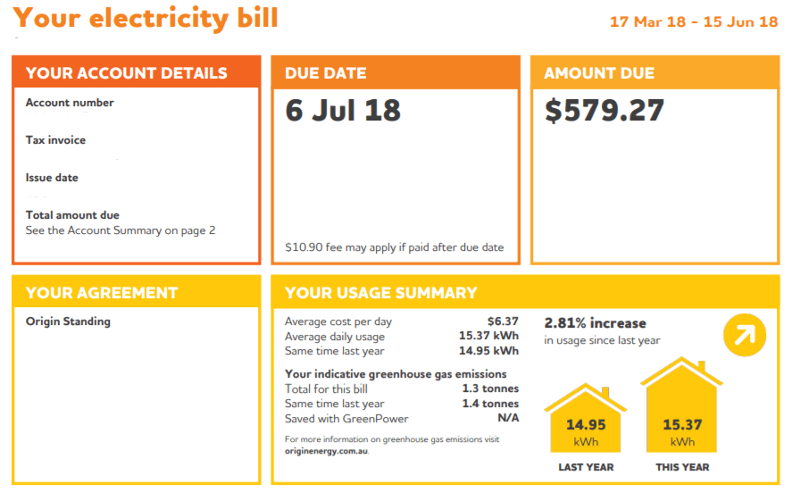 how to read a bundled electricity invoice