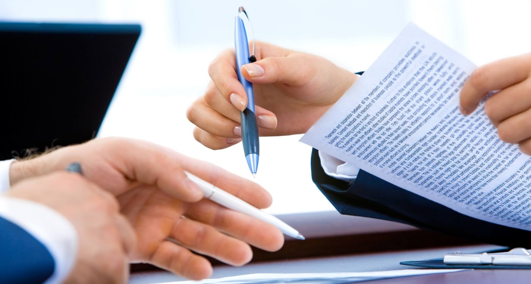 buying or selling a business - contract signing