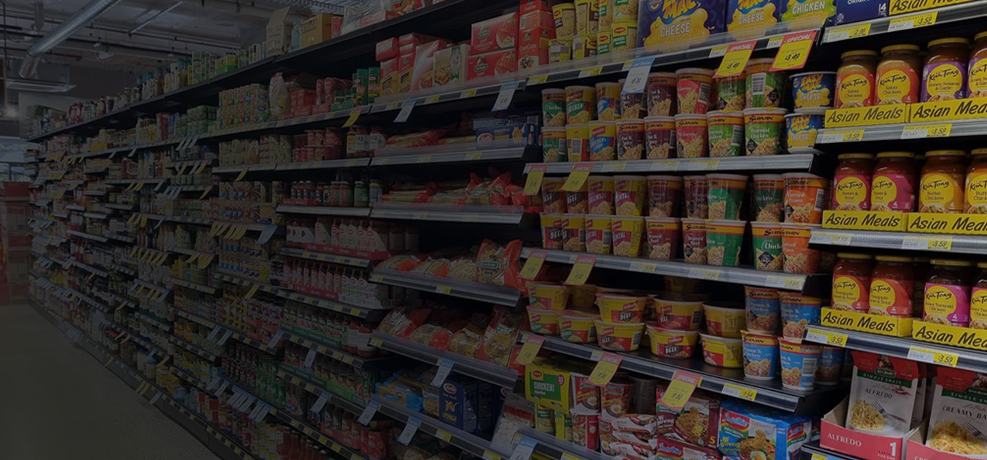 IGA food on shelves
