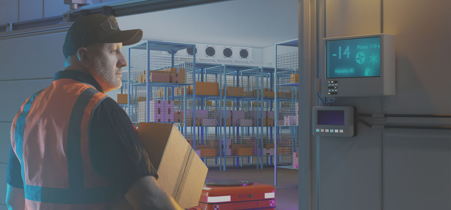 Man in front of Cold Storage